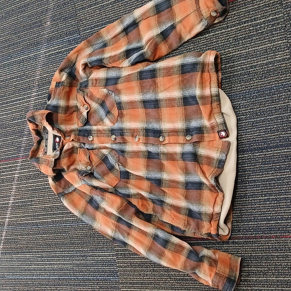 🍁Canada Weather Gear Plaid Flannel Shirt Jacket/shacket Size Medium - Picture 3 of 9